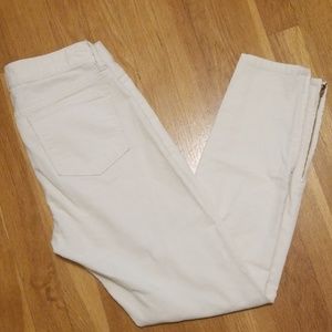 J Crew Toothpick cream corduroys